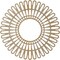 Ekena Millwork Cornelius Wood Fretwork Pierced Ceiling Medallion, Hickory, 30"OD x 11 1/8"ID x 1/4"T CMWP30X0250CRHI - alternate 3
